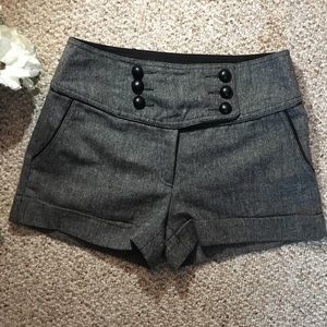 Button Front Cool Weather Shorts